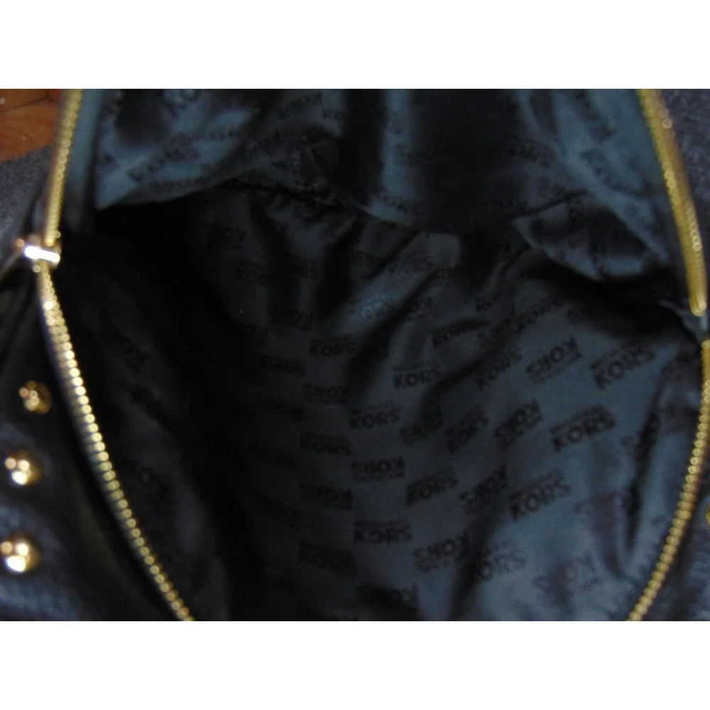 Michael Kors Backpack Black Leather‎ Studded Small Daypack Commuter,FLAW - Picture 16 of 16